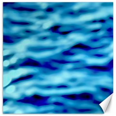 Blue Waves Abstract Series No4 Canvas 20  X 20  by DimitriosArt
