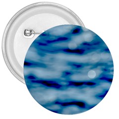 Blue Waves Abstract Series No5 3  Buttons by DimitriosArt