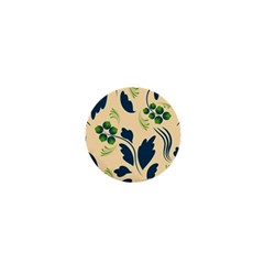Folk Flowers Print Floral Pattern Ethnic Art 1  Mini Buttons by Eskimos
