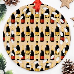 Champagne For The Holiday Ornament (round Filigree) by SychEva