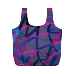 3d Lovely Geo Lines Full Print Recycle Bag (m) by Uniqued