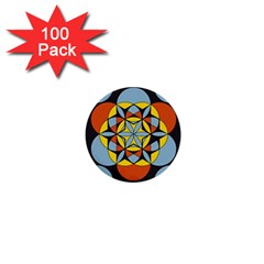 Abstract Pattern Geometric Backgrounds   1  Mini Buttons (100 Pack)  by Eskimos