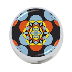 Abstract Pattern Geometric Backgrounds   4-port Usb Hub (two Sides) by Eskimos