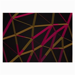 3d Lovely Geo Lines Xi Large Glasses Cloth by Uniqued