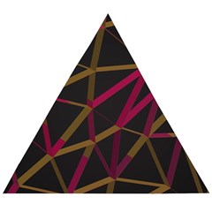 3d Lovely Geo Lines Xi Wooden Puzzle Triangle by Uniqued