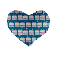 Gift Boxes Standard 16  Premium Heart Shape Cushions by SychEva