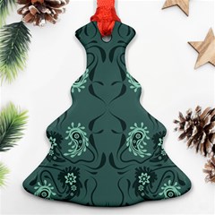 Floral Pattern Paisley Style Paisley Print   Christmas Tree Ornament (two Sides) by Eskimos