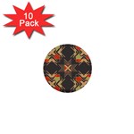 Abstract geometric design    1  Mini Buttons (10 pack)  Front