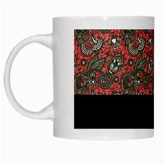 Floral White Mugs by Sparkle