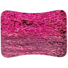 Pink  Waves Flow Series 1 Velour Seat Head Rest Cushion by DimitriosArt