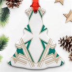 Abstract pattern geometric backgrounds   Ornament (Christmas Tree)  Front