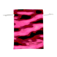 Pink  Waves Flow Series 3 Lightweight Drawstring Pouch (s) by DimitriosArt