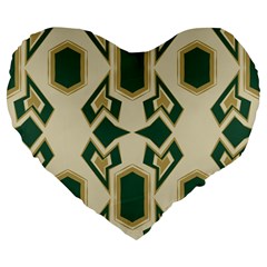 Abstract Pattern Geometric Backgrounds   Large 19  Premium Heart Shape Cushions by Eskimos