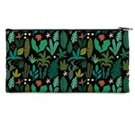 Exotic Leaves and Cactus Pencil Case Back
