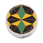 Abstract pattern geometric backgrounds   4-Port USB Hub (Two Sides) Back