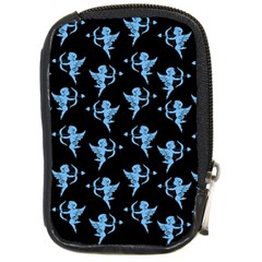 Cupid Pattern Compact Camera Leather Case by Valentinaart