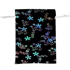 Flowers Pattern  Lightweight Drawstring Pouch (xl) by Sparkle
