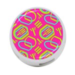 Abstract pattern geometric backgrounds   4-Port USB Hub (Two Sides) Back