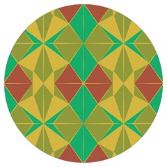 Abstract Pattern Geometric Backgrounds   Round Trivet by Eskimos