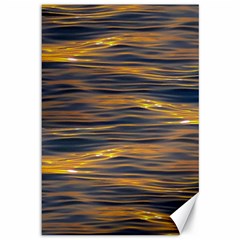 Sunset Waves Pattern Print Canvas 12  X 18  by dflcprintsclothing