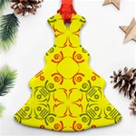 Abstract pattern geometric backgrounds   Ornament (Christmas Tree)  Front