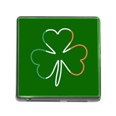 Shamrock Irish Clover St Patrick Memory Card Reader (square 5 Slot) by yoursparklingshop
