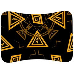 Abstract Pattern Geometric Backgrounds   Velour Seat Head Rest Cushion by Eskimos