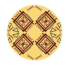 Abstract Pattern Geometric Backgrounds   Mini Round Pill Box by Eskimos