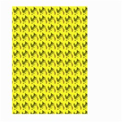 Fern Pattern 2 Yellow Large Garden Flag (two Sides) by violetheavensky
