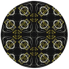 Abstract Pattern Geometric Backgrounds   Wooden Bottle Opener (round) by Eskimos