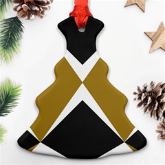 Abstract Pattern Geometric Backgrounds   Christmas Tree Ornament (two Sides) by Eskimos