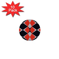 Abstract Pattern Geometric Backgrounds   1  Mini Buttons (10 Pack)  by Eskimos