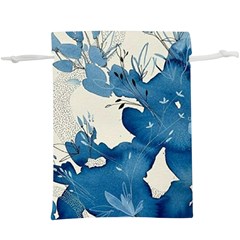 Floral  Lightweight Drawstring Pouch (xl) by Sparkle