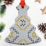 Abstract pattern geometric backgrounds   Christmas Tree Ornament (Two Sides) Front