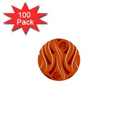 Folk Flowers Print Floral Pattern Ethnic Art 1  Mini Buttons (100 Pack)  by Eskimos