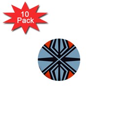 Abstract Geometric Design    1  Mini Buttons (10 Pack)  by Eskimos