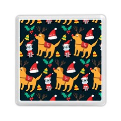 Funny Christmas Pattern Background Memory Card Reader (square) by Jancukart