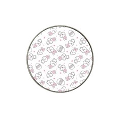Cute Pattern With Easter Bunny Egg Hat Clip Ball Marker (4 Pack) by Jancukart