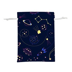 Cartoon-space-seamless-pattern-vectors Lightweight Drawstring Pouch (l) by Jancukart
