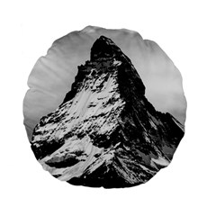 Matterhorn-switzerland-mountain Standard 15  Premium Flano Round Cushions by Jancukart