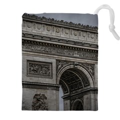 Triumph Arch, Paris, France016 Drawstring Pouch (4xl) by dflcprintsclothing
