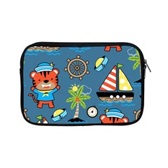 Seamless-pattern-with-sailing-cartoon Apple Ipad Mini Zipper Cases by Jancukart