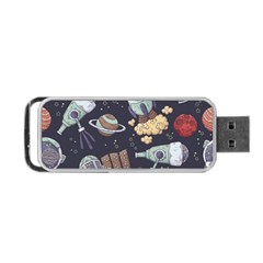 Hand-drawn-pattern-space-elements-collection Portable Usb Flash (one Side) by Jancukart