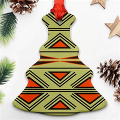 Abstract Pattern Geometric Backgrounds Ornament (christmas Tree)  by Eskimos