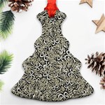 Intricate Ornate Pattern Christmas Tree Ornament (Two Sides) Front
