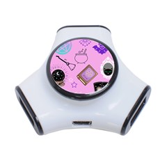 Pastel Goth Witch Pink 3-port Usb Hub by NerdySparkleGoth