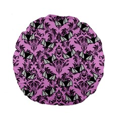 Pink Bats Standard 15  Premium Flano Round Cushions by NerdySparkleGoth