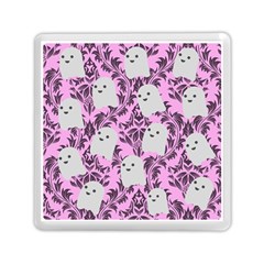 Pink Ghosts Memory Card Reader (square) by NerdySparkleGoth