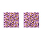 Pink Jacks Cufflinks (Square) Front(Pair)