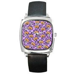 Purple Jack Square Metal Watch by NerdySparkleGoth
